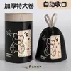 Bolsas de basura engrosadas resistentes al desgarro para uso doméstico, tamaño grande, sin desgarros, con cordón, cierre automático, bolsas de plástico para la cocina