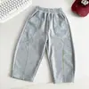 Valle del Viento 2026 Otoño Nuevo Estilo Coreano de Moda Pantalones Casuales para Niños con Costuras Visibles, Pantalones Deportivos para Niños Únicos y Versátiles Producto Nuevo