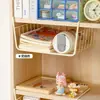 Cesta colgante de almacenamiento debajo del escritorio, esenciales para escritorio de dormitorio, herramienta para organizar capas en el armario, gabinete de cocina, estante colgante de almacenamiento junto a la cama