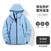 Cortavientos Morado Otoño e Invierno Impresión Personalizada de Logo Uniformes de Grupo Uniformes Escolares Universitarios Chaquetas Impermeables Ropa de Trabajo