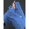 Camisa polo de cuadros falsa de dos piezas con retazos y cuello camisero, manga corta para hombre, estilo japonés de verano, corte holgado, media manga, hombro normal, camiseta