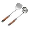 Acero Inoxidable 316 Mango de Palo de Rosa Mini Espátula Juego de Cucharitas Pequeñas para Cocina Doméstica Espátula Pequeña para Cocinar para Dormitorio