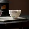 Taza de Té de Cerámica Pintada a Mano con Color Bajo Esmalte y Diseño de Mariposa y Flor, Taza de Uso Personal para Mujeres, Taza de Maestro, Juego de Té Kung Fu