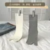 Calcetines Grues a Rayas de Media Pantorrilla para Mujer, Calcetines de Moda Estilo Ins, Calcetines Japoneses Lindos con Separación para el Pulgar, Calcetines de Dos Dedos para Zuecos, Calcetines Holgados