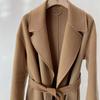 30 Prendas de Abrigo de Cachemira 2025 Otoño e Invierno Nuevo Clásico Max Bata Larga Estilo Cinturón Lana Gujia Prendas de Abrigo