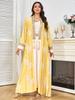 Mt480 Estilo Étnico de Comercio Exterior Nueva Moda para Mujer Colgante Bordado Lentejuelas Conjunto de Vestido de Fiesta Vestido para Mujer