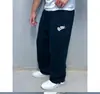Pantalones Deportivos Casuales de Moda Callejera Hip-Hop Sueltos para Hombre 2026 Transfronterizos con Estampado de Anzuelo Forrados de Polar