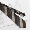 Corbata Jk Estilo Universitario Corbata Rayada Japonesa Accesorio para Camisa de Uniforme Material Escolar Atada a Mano Azul Oscuro Básica Versátil