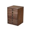 Caja de té Pu'er de madera maciza, bandeja de té retro, estante para té, caja de regalo con forma de pastel de hojas, caja de almacenamiento multicapa tipo cajón, estante de almacenamiento