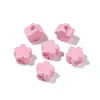Cor de macaron tinta acrílica para assar coração estrela de cinco pontas furo grande contas soltas Pulseira DIY feita à mão acessórios de joias para miçangas