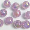 16mm Mabei dourado luminoso contas redondas furo reto contas soltas diy corrente de celular feita à mão material de contas acessórios