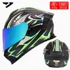 Casco de Motocicleta Certificado Dot para Hombres y Mujeres, Casco Integral Ad para Todas las Estaciones, Casco Cálido y Seguro con Certificación 3C