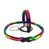 Botella de Boca Ancha Termo de Acero Inoxidable Taza Pura Hecha a Mano Tejida con Paracord Taza de Agua Multifuncional Combinación de Correa Larga Cuerda Doble Uso