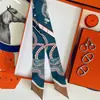Bufanda de Seda Estilo Lujo Ligero, Tira Larga Pequeña de Sarga de Seda de Morera, Adecuada para Atar Bolsos, Accesorios de Tira Decorativa de Bufanda de Seda