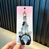 Fones de Ouvido Musicais Estilo Escuro, Pingente de Bolsa Pequeno Laço em Formato de Coração, Ornamento para Corrente de Celular, Chaveiro, Pequeno Presente