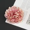 Nuevas Cabezas de Flores Artificiales de Peonía Decoración de Flores de Seda DIY Accesorios para el Cabello Hechos a Mano Pasadores Flores Artificiales Retro Europeas Fabricante Venta al por Mayor