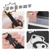 Bolsa de armazenamento para carro de panda de desenho animado, lixeira de carro de couro resistente ao desgaste, bolsa de armazenamento multifuncional de grande capacidade para carro