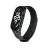Adequado para pulseira mi 3/4 pulseira camuflada pulseira de reposição colorida 7/6/5NFC Pulseira esportiva pulseira impressa