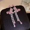 Pendientes Vintage de Plata con Aguja de Zircón en Forma de Abanico con Borlas, Pendientes de Estilo Étnico Retro con un Diseño Único