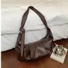 Bolsa Grande Capacidade Feminina 2026 Novo Estilo Tendência Outono Retrô Plissada para o Trabalho Ombro Único Exquisite Transversal Bolsa Bolinho