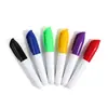 Plumones para pizarra blanca mini al por mayor con clip para bolígrafo, coloridos, escritura suave, fáciles de borrar sin dejar marcas, a base de agua, marcadores pequeños portátiles
