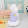 Roupas de cachorro para primavera e verão, vestido colete fino, roupas para animais de estimação para Teddy, Bichon, cães pequenos e gatos, vestido com suspensório de milho