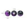 Flor de hielo floral de dos colores 8MM cuentas redondas cuentas sueltas cuentas de vidrio de cristal accesorios para joyería DIY pulsera pendientes collar accesorios