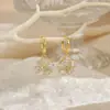 Aretes de Copo de Nieve, Aretes para Mujer, Ropa de Trabajo a la Moda, Aretes de Diamante Gota de Agua, Elegantes, Aretes de Gama Alta de Nicho, Sencillos Elegantes