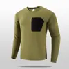 Sudadera Deportiva de Manga Larga con Cuello Redondo para Hombre, Secado Rápido, Transpirable, Top Casual para Fitness al Aire Libre, Antibacteriana, Absorbe el Sudor, Tejido Elástico