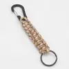 Llavero de Supervivencia al Aire Libre Llavero Trenzado de Paracord Anillo Llavero Colgante de Paracord Llavero de Paracord
