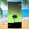 2025 Verano Nuevo Transfronterizo Amazon Microfibra Palmera Toalla de Playa Natación Toalla de Baño Toalla de Playa Venta al por Mayor
