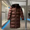 Nuevo Modelo Chaqueta Acolchada Estilo Shin Min-A, Chaqueta Puffer Cálida Extra Larga de Plumón de Ganso, Abrigo para Pareja Nc1Dm50J