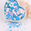 Estrellas huecas sirena flor de cerezo maquillaje de escenario infantil brillo lentejuelas diy material pegamento funda de teléfono móvil lentejuelas 10g