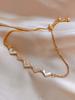 Pulsera Redonda de Amor de Circonio Estilo Coreano Lujo Asequible Pulsera Elegante de Alta Gama Moda Sencilla Pulsera de Joyería Estilo Popular de Internet