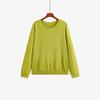 Ropa Exterior y Lencería Tallas Grandes Camisetas de Cuello Redondo para Mujer, Camisetas Base, Otoño 2026, Prendas de Punto Sueltas y Versátiles para Mujeres Tallas Grandes, 23563