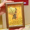 Enfeites Criativos de Tesouro, Porta-Retratos, Presentes, Peças de Exibição em Ouro Puro 999, Ano do Cavalo, Fique Rico Imediatamente, Lembranças de Negócios