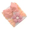 Conjunto de 2 Peças Flor de Cabelo Faixa de Cabelo Infantil Europeia e Americana Flor Gordinha Faixa de Cabelo Laço Bolha Faixa de Cabeça