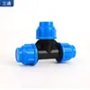 Acessórios para Conexões de Tubo PE 1/2 Polegada 3/4 Polegada 1/4 Polegada Conector Rápido Válvula T Conexão de Tubo Sem Fusão a Quente União para Tubo de Abastecimento de Água