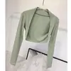 Top Colete de Manga Longa para Dança de Ballet Ginástica Roupa de Yoga Camiseta Comércio Exterior Transfronteiriço Sudeste Asiático Estilo Europeu e Americano