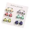Nuevos Pendientes de Rosa Joyería Set de Pendientes Accesorios Resina Frescos Pendientes de Gama Alta Pendientes para Mujeres Venta al por Mayor