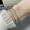 Pulseira Acolchoada Coco com Diamantes Versão Estreita Pulseira CNC Finamente Esculpida Banho de Ouro V Ouro Rosa 18K Moda Commuter Versão Alta