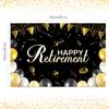 BJ012 Amazon feliz aposentadoria trabalho festa de aposentadoria decoração fundo pano banner