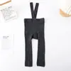 Mono Infantil Primavera y Otoño Estilo Nuevo Algodón Peinado Color Sólido Pantalones con Tirantes para Bebé Pantalones Cortos Sencillos para Niña Venta al por Mayor