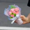 Ramo de Rosas de Bolsillo para el Día de San Valentín, Regalo para Empleadas, Regalo de Cumpleaños, Seis Flores Artificiales de Jabón al por Mayor