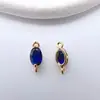 Colgante Chapado en Cobre Dorado de Alta Retención de Color Incrustado con Circonita Pendientes de Bricolaje Hechos a Mano Colgante para Pendientes Collar Pasador Accesorios de Joyería