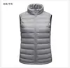 Chaleco de plumón nuevo Otoño/Invierno 2021 para mujer, corto, ligero, cálido, con cuello alto, chaqueta de moda casual