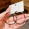 Pendientes de Aro Grandes Retorcidos con Goteo de Aceite Estilo Francés para Mujer, Pendientes Versátiles de Estilo Fresco Minimalista de Moda