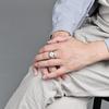 Marca de moda europeia e americana, anel de cruz de diamante de aço titânio transfronteiriço, retrô, nicho de alta qualidade, moda, chave de mão, joias