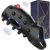 El anillo para el pene más vendido de Amazon, ejercitador de pene para hombres, anti-eyaculación precoz, anillo vibrador "War Wolf", para que las parejas lo usen para estimulación mutua y coqueteo