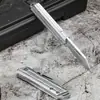 Mini Cuchillo Plegable de Acero Inoxidable para Exteriores con Colgante Portátil, Mango de Acero Completo, Fácil de Guardar y Portátil